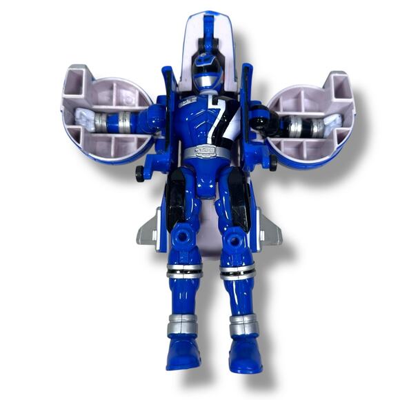 Bandai Power Rangers SPD Delta Morphin Blue Ranger Action Figure 8" Loose 2004 - Picture 1 of 10